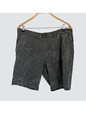 Billabong Mens New Order Submersibles Gray Floral Shorts Size 34